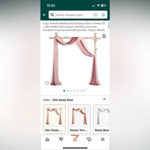 Lings moments arch drapes